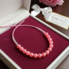 Pink beaded mala shobhakart